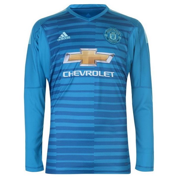 Camiseta Manchester United ML Portero 2018-2019 Azul